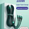 Universal Fast Charging 3-in-1 Multi-Head Cable for Car and Phone