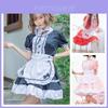 Fantasia de Empregada Alice no País das Maravilhas Fofa e Estilosa Para Cosplay e Shows de Anime Design de Uma Peça