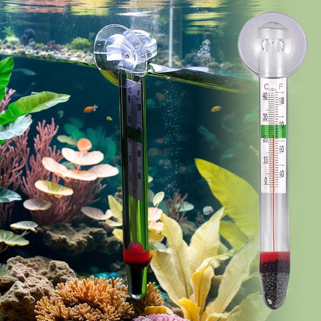 Fish Tank Thermometers Floating Thermometer Fish Tank Vertical Thermometer High Precision Wireless Monitor Tester for Freshwater