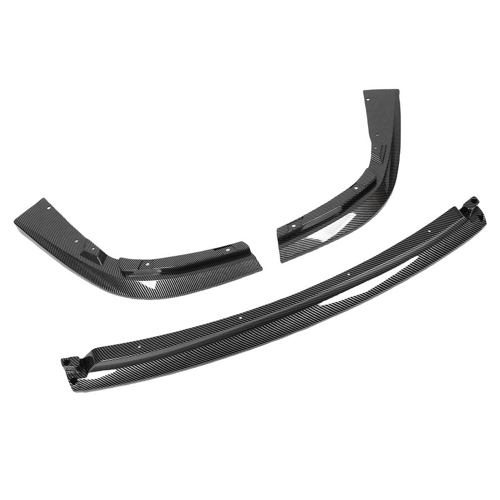 Front Bumper Lip Chin Spoiler 3 Sections Replacement for Subaru Impreza WRX STI 2004 2005 Carbon Fiber Style