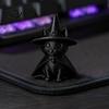 Magic Wizard Black Cat Figurine Gothic Witch Hat Figurine, 3D Printed Cloak Kitten Unique Witchy Room Decor Statue, Spooky Cute Halloween Desktop