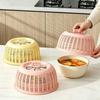 Plastic Draining Basket 2-in-1 Fruit Basket Durable Food Protection Cover  Kitchen Use