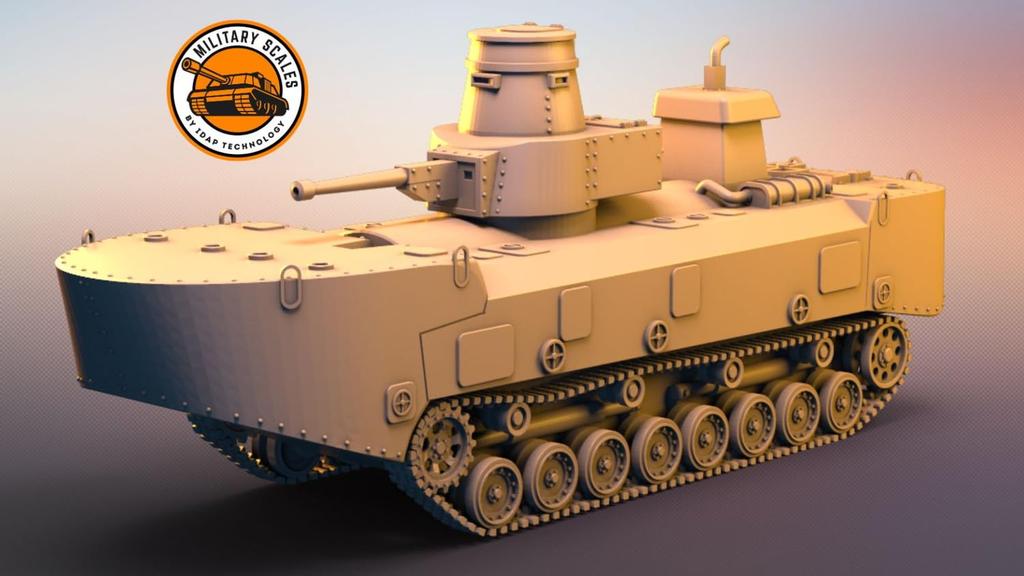 IDAP Technology Japan Speciální typ Vnitřní požární člun Kachi Car 3D tisková stavebnice PD72099 1/72