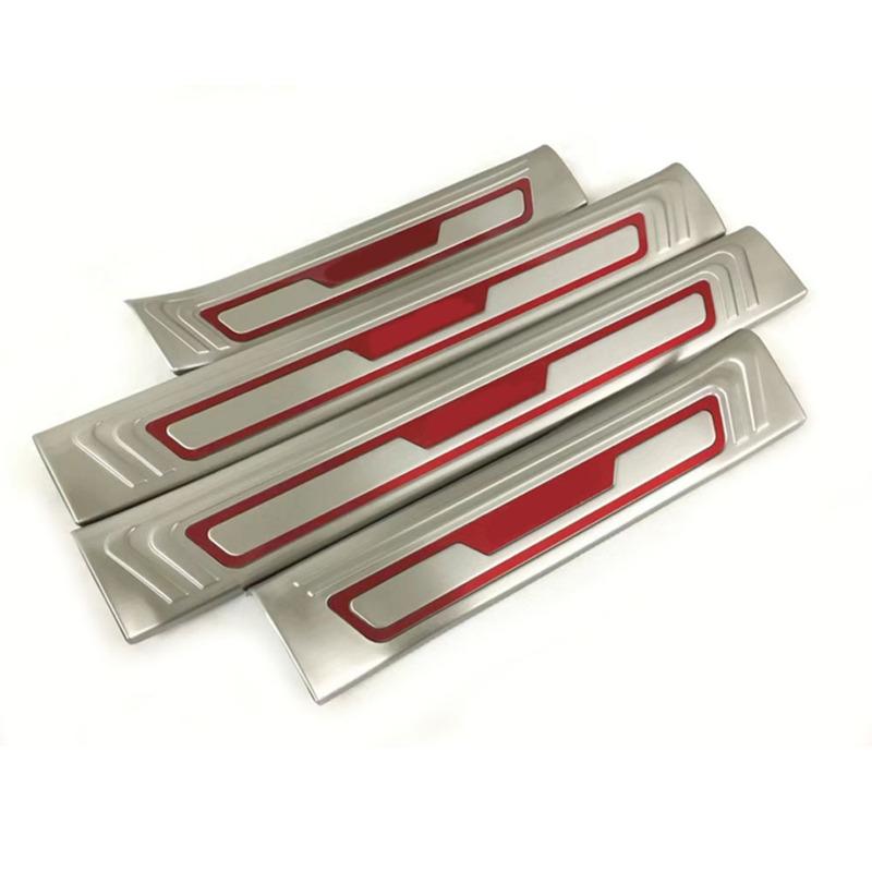 Cover Stainless Steel Pedal Door Sill Scuff Plate Inner Stick Threshold For Mazda CX-5 CX5 2nd Gen 2017 2018