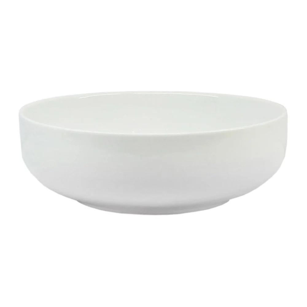 2 Pack White Round Porcelain Serving Bowls Microwave Safe Dishwasher Safe Oven Safe Ideal Salad Soup Cereal Serving