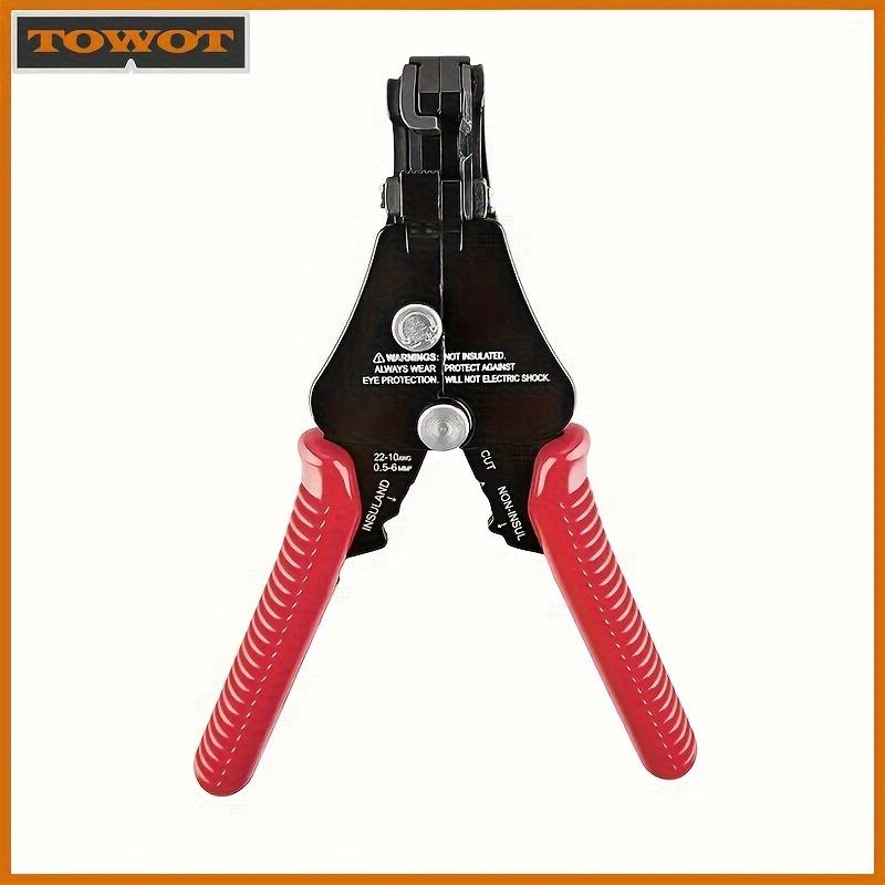 

Multifunctional Automatic 1pc Wire Stripping Pliers - Metal Cable Cutter and Crimping Tool for Stripping, Cutting and Crimping Wires красный