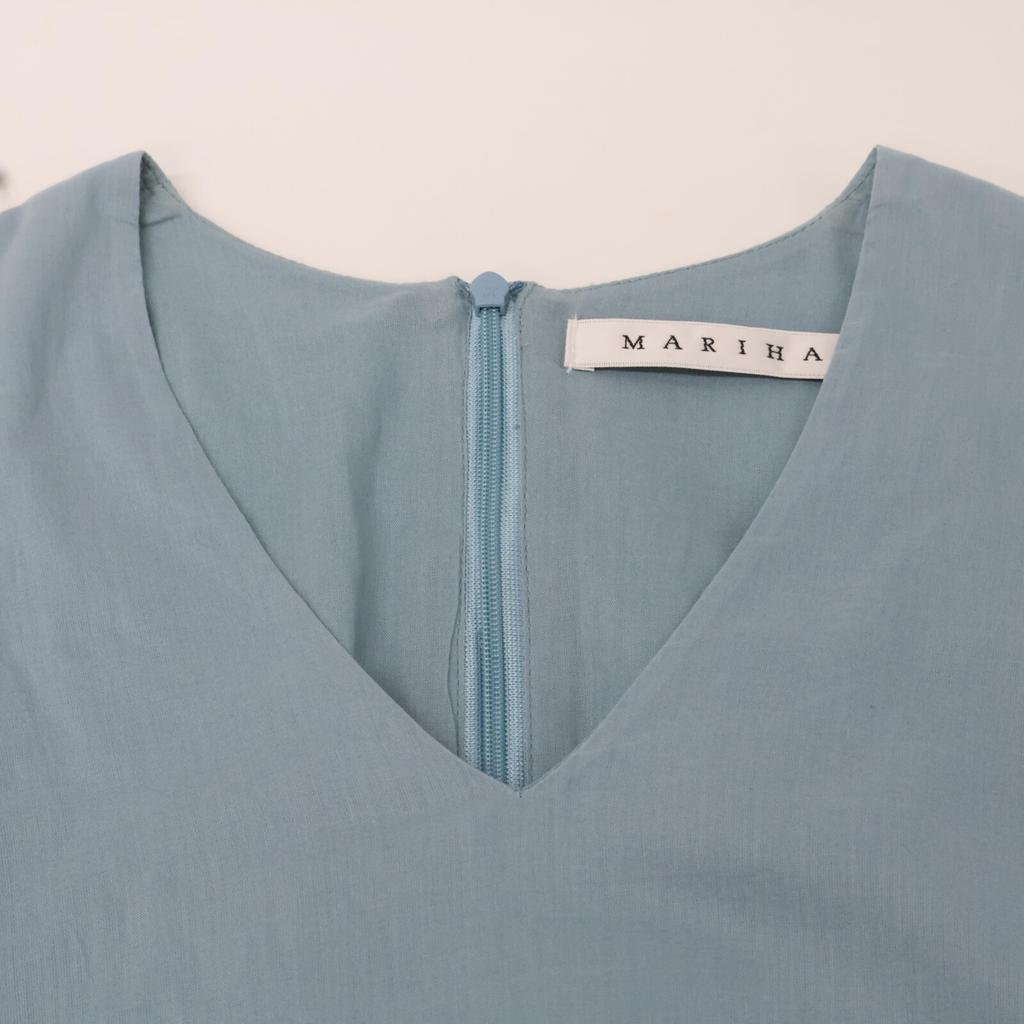 MARIHA Light Blue Night Dress V-neck Maxi Dress Dress Not Written Light blueUsed