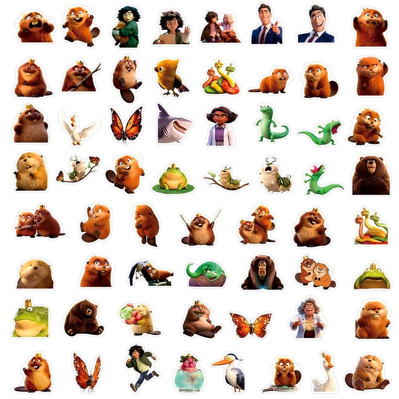Beaver Stickers Animation Toms Sticker Decorations Party Favors Gifts Diy Phone Cases Stickers Accessories Notebook Sticker