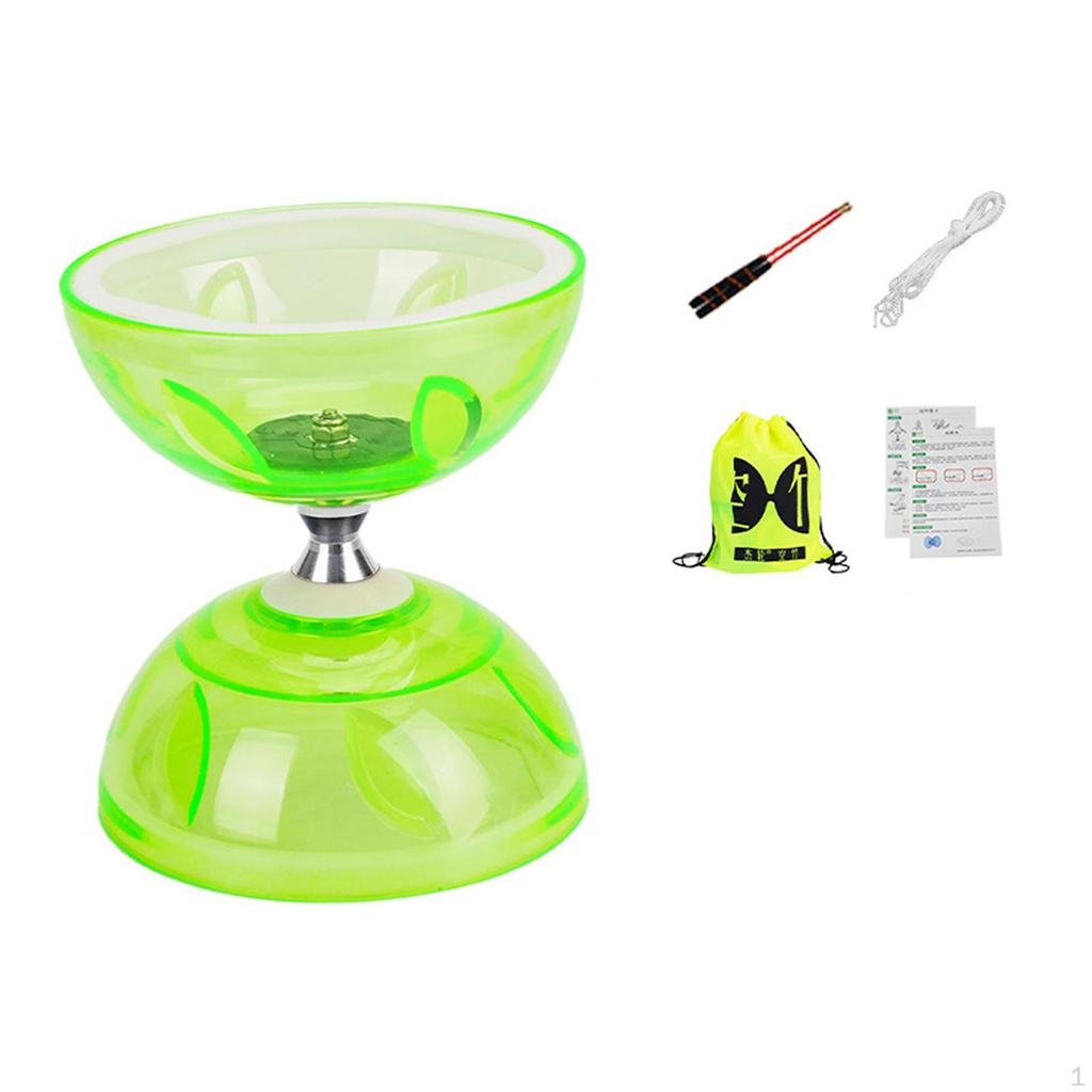 Chinesisches Diabolo Set Zubehör Geschenke Klassischer Spaß Tragbares Jonglierspielzeug 3 Lager für Erwachsene Kinder