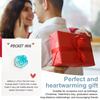 Pocket Hug Card with Gradient Rose for Women Men Mini Pocket Hug Tokens with Greeting Card Inspirational Gifts for Long Distance Relationship