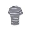 Nike Pasiasty T-shirt Casual z Okrągłym Dekoltem i Krótkim Rękawem dla Mężczyzn, Biało-Niebieski