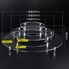 1-4 Tier Acrylic Display Stand for Action Figures,Cosmetic Rack Clay Doll Jewelry Cupcake Perfume for Corner Display Riser Shelf