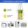 Large Capacity Tennis Balls Collector Ergonomic Handle Tennis Ball Hopper  Tennis Accessories