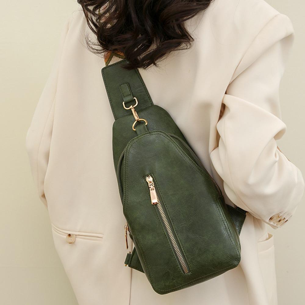 

Bohemia Style Women s Fanny Pack PU Leather Sports Shoulder Bag Trendy Women Chest Bag Sports жовтий