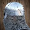 Handmade Viking Warrior Helmet 18 Gauge Steel Chainmail Armor Replica
