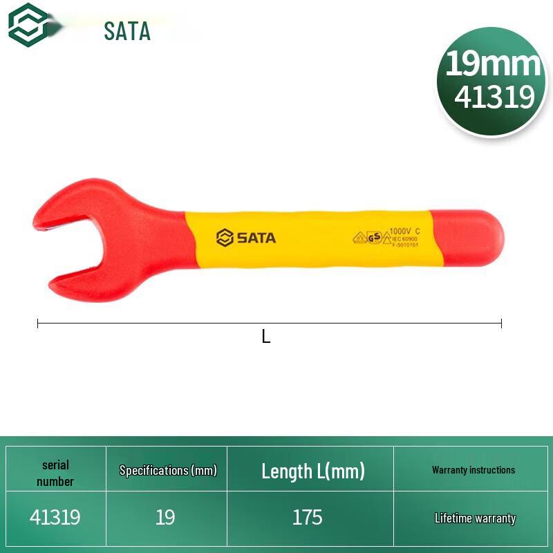 SATA VDE Insulated Open-End Wrench
