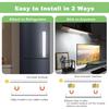 3 Color Tempers Dimmable Under Cabinet Lights Wireless[2 Pack], Rechargeable LED Motion Sensor Lighting Indoor, Magnetic Closet Lights (Silver-2