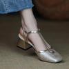 Dámské boty Luxusní sandály na vysokém podpatku Designové dámské lodičky Letní sandály na silném podpatku Vysoké podpatky Dámské boty Zapatos De Mujer