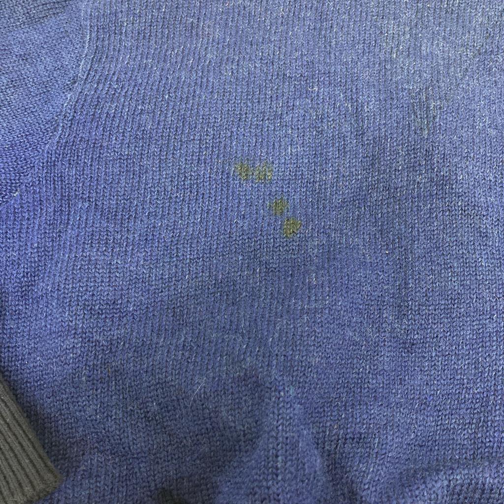 77circa Blue USED Remade Patch Knit Cardigan Tops blueUsed