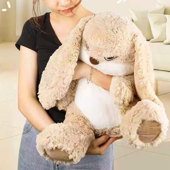 Large Angry Rabbit Plush Toy Soft Stuffed Animal Kawaii Fluff