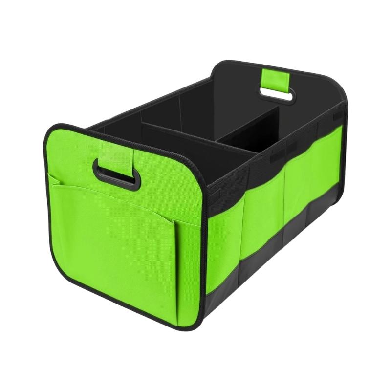 

Foldable Automotive Storage Bag With Not Slip Base & Adjustable Straps Ensuring Safety for Trunk Organization