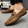 Men's Casual Leather Shoes Luxury Designer Loafers Moccasins Comfort Slip-On Driving Shoes for Men Business Leather Shoes Flats