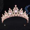 DIEZI 21 Colors Luxury Elegant Crystal Crown Hair Accessories Tiara For Women Party Rhinestone Bridal Crown New Hair Jewelry