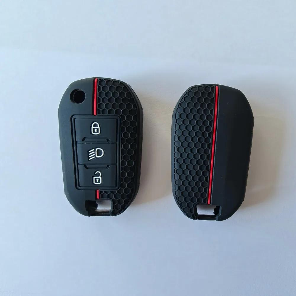 Silicone Key Cover Car Key Case For Citroen C5 C3 C4 C8 Berlingo For Peugeot Partner Rifter 208 308 508 407 2008 3008 Expert