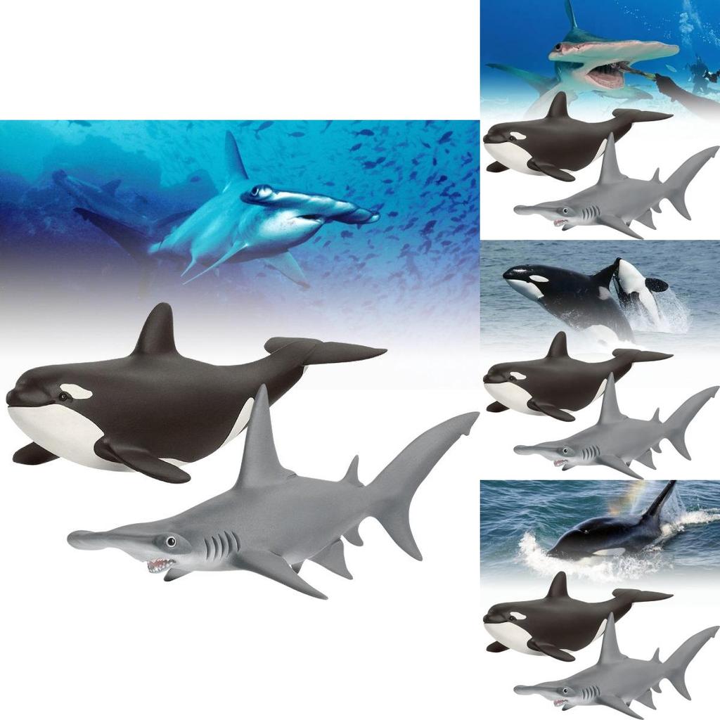 Stunning Pvc Sea Animal Model Set Featuring Orcas Dolphins Whales Sharks And Turtles
