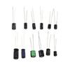 Tegg 120pcs Aluminum Electrolytic Capacitor Assorted Kit 0.22UF-470UF 12 Values Commonly Used Electronic Component DIY Assortment