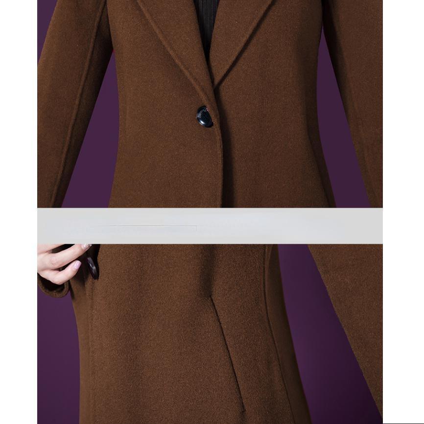 Autumn Winter Korean Woolen Coats Office Lady Overcoat Cashmere Woman Clothes