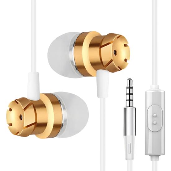 Powerful Bass Sound Wired In-ear Headphones Earbuds with Mic for Phone Computer