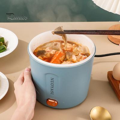 1L Electric Cooking Pot Mini Ramen Cooker Over-Heating Protection Easy To Clean Portable Multifunctional US Plug Electric Pot