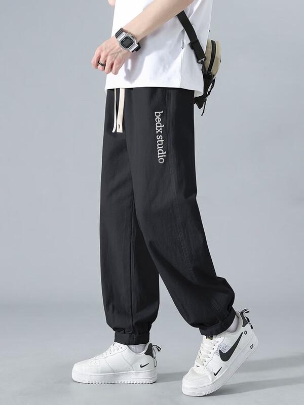 Dingfengbaoluo Men's Straight Loose Workwear Casual Pants