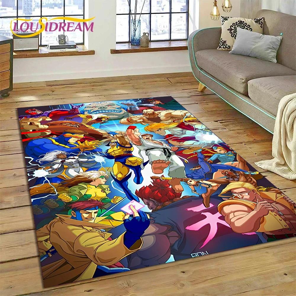 Lastest Retro Game Street Fighter SF Carpet for Living Room Bedroom Home Decor,Floor Mat Non-slip Decoration for Sofa Doormat