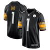 NFL Team Apparel Patriots Steelers Embroidered V-Neck Oversized Jersey Men Sports Fan Wear