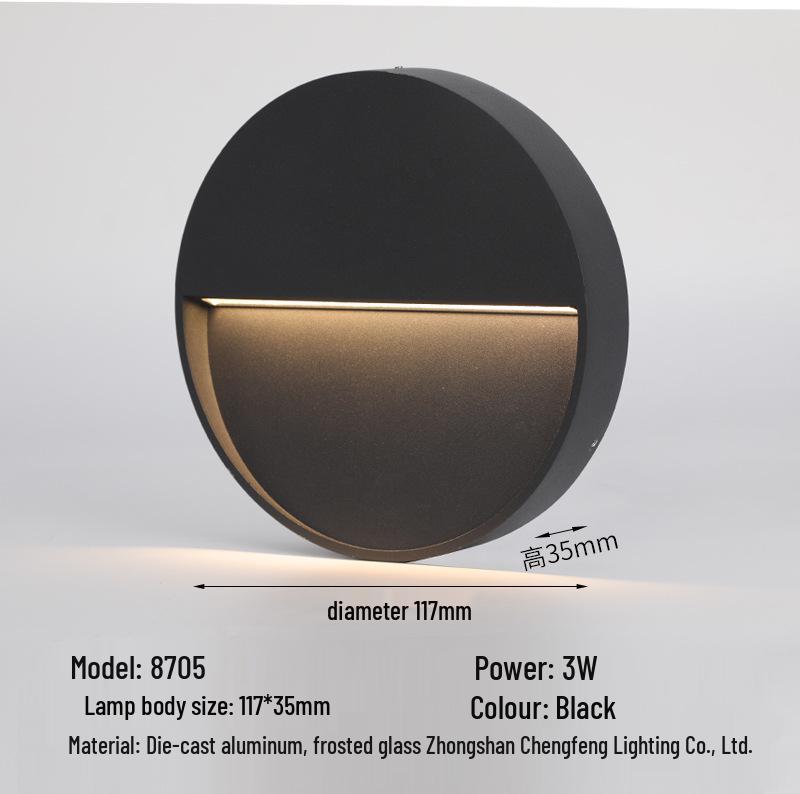 Waterproof LED Step Light for Outdoor Ramps & Corners, Die-Cast Aluminum Plinth Light