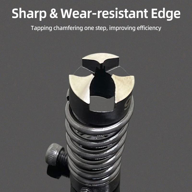High Speed Steel Chamfer Drill Bit Deburring Tap Chamfer Tool Straight Flute Tapping Burr Removal Tools Milling Compound Cutter