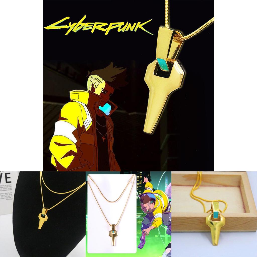 Cyberpunk Runner Davia's Cross Fluorescent Pendant Necklace