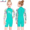 Girls 'swimsuit Children's One-piece Swimsuit Long-sleeved Sunscreen Quick-drying Baby Small Middle Children Snorkeling Surfing Jellyfish Clothes
