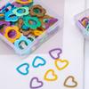 60/80/160/240Pcs Stitching Markers Heart Flower Shaped Stitching Stoppers Crochet Locking Markers Knitting Mark Rings