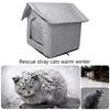 Winter Warm Streunerkatzen Zelt Katzen Unterschlupf Nest mit Wasserdichter Konstruktion und Isoliertem Innenraum für Garten Hof