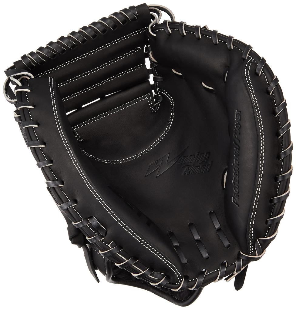 ZETT Winning Road Softball Black BRCB33312 Catcher's Mitt, Right-Handed Throw, (1900),