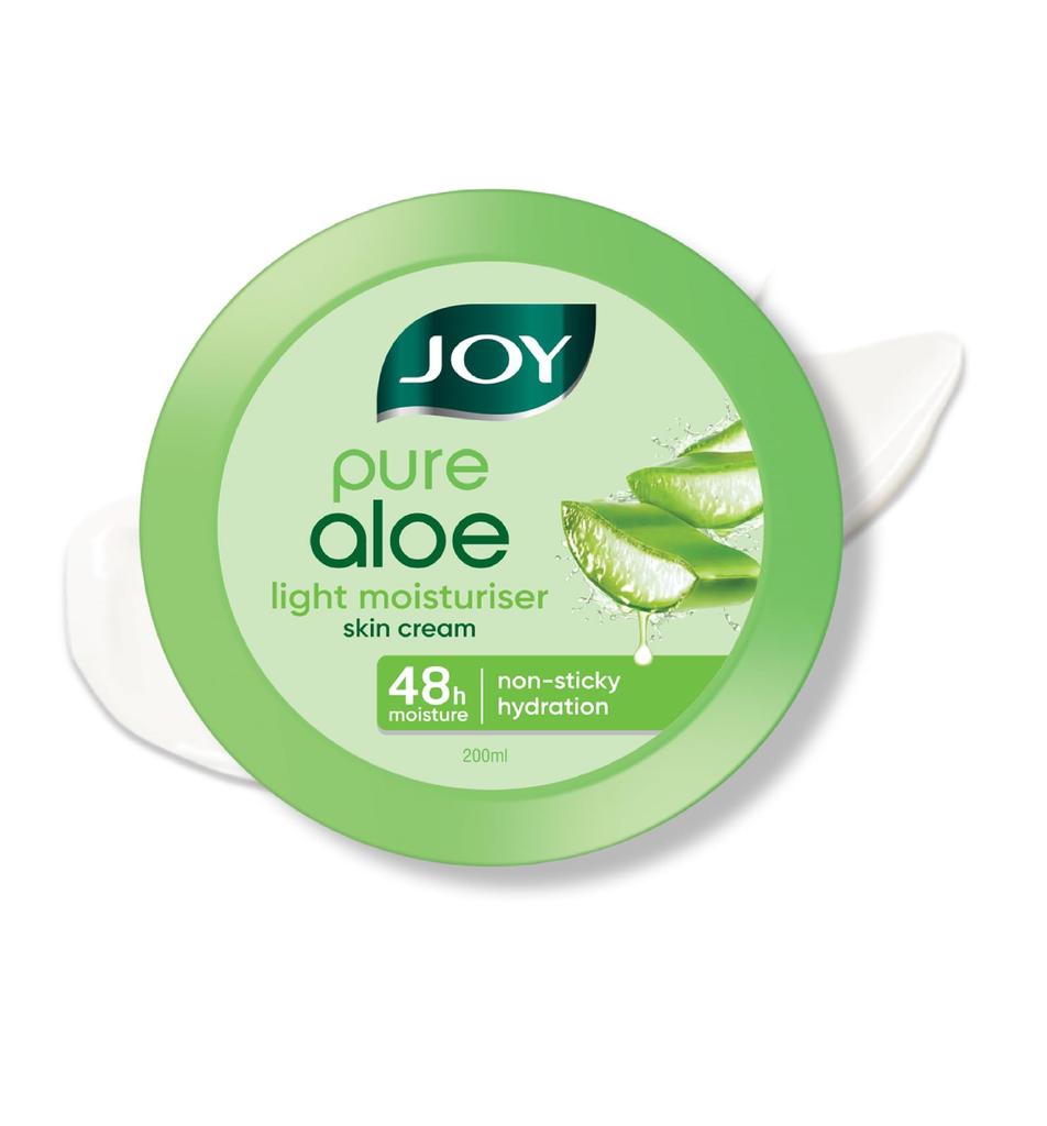 Joy Pure Aloe Vera Light Moisturizer Skin Cream for Face & Body For 48 Hrs Moisturization (500ml)