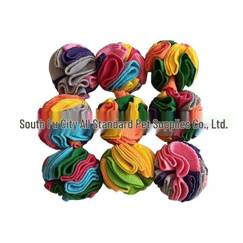 

Интерактивный мяч-пазл для вынюхивания питомцев - Тренировочная игрушка для медленного кормления для собак и кошек Diameter 10CM