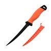 Non-slip Fish Scale Scraper Stainless Steel Fish Fillet Cutting Knife Rubber Handle Multifunctional Fishing Knife Fishing Tool Fishing Gear