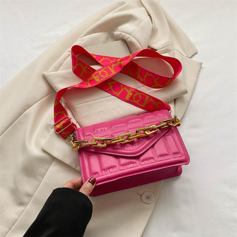 Trendy Minimalist Crossbody Bag For Women Stylish Small Square Pu Leather Bag In Black White Green Blue Yellow Orange Pink Khaki