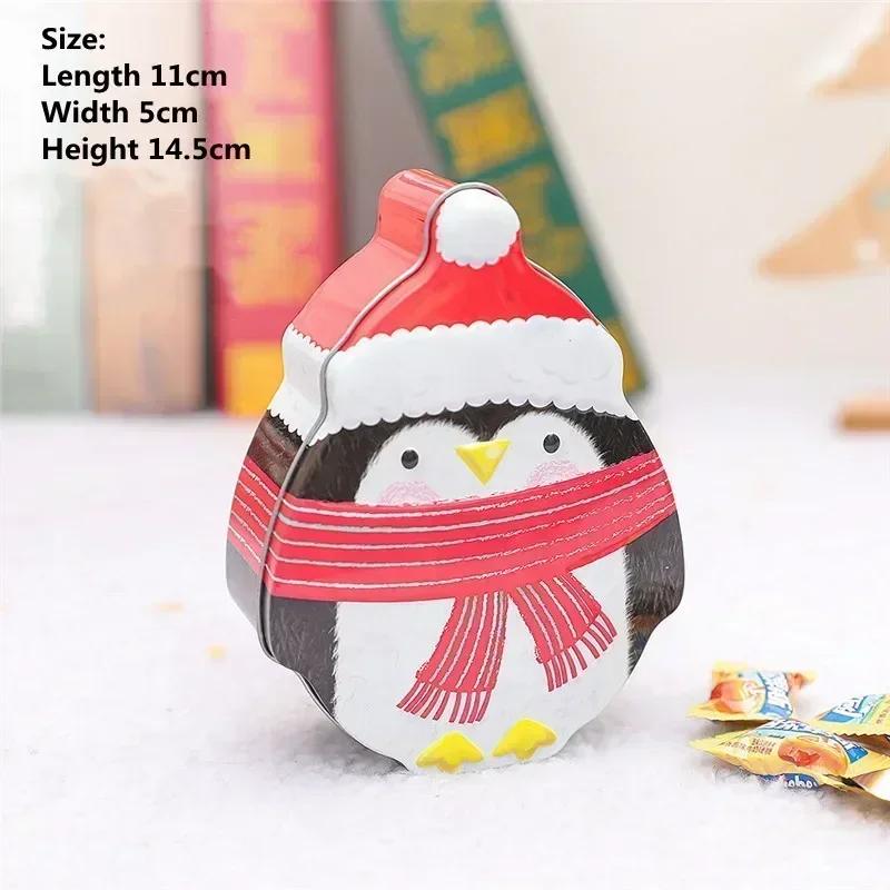 Christmas Candy Box Cookie Tins Storage Tins Metal Nesting Containers Small Candy Storage Containers with Lids for Xmas Supplies
