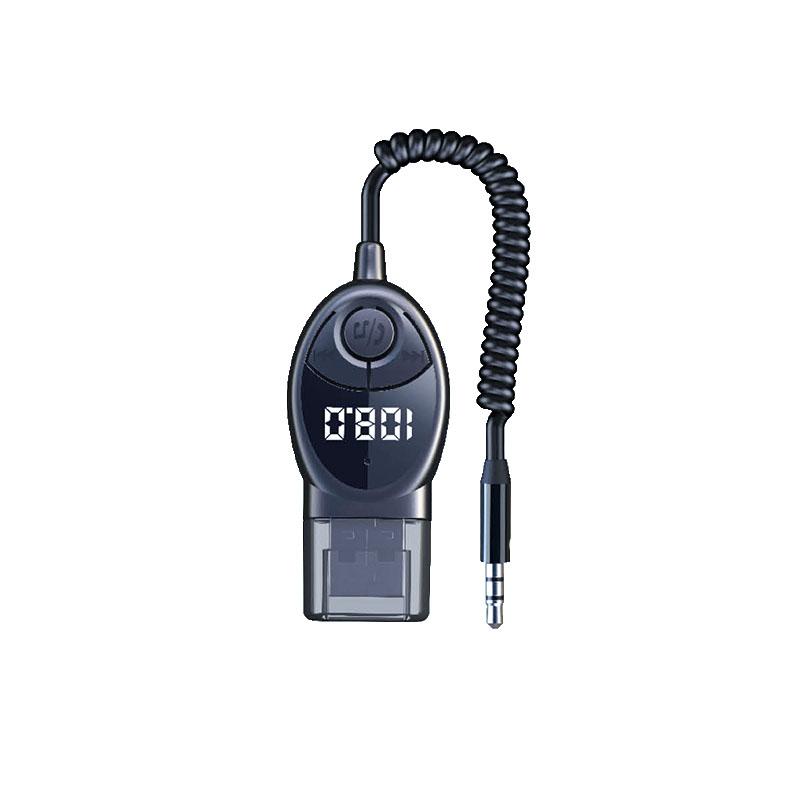 

USB беспроводной Bluetooth 5.3 FM передатчик аудио передатчик адаптер AUX приемник MP3-плеер автомобильный комплект громкой связи для автомобильного динамика