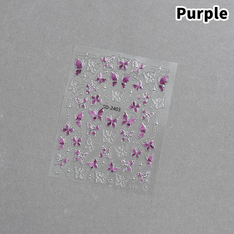 Nails Heart Bow Stars Pattern Hollow Nail Sticker Templates For French Manicure Tips Nail Design